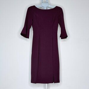 White House Black Market 3/4 length Bell Sleeve Dress